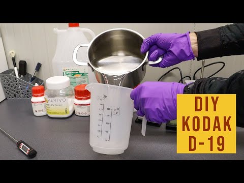 Making Kodak D-19 high contrast Developer from scratch | Developing Black and white Film at Home