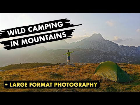 Wild Camping in Alps & Large Format Landscape Photography | Glass Dry Plates + Intrepid 4x5 Camera