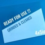 Zebra Ground & Cleaned - Ready For Use Clear 4x5 Glass Plates (Pack of 10)
