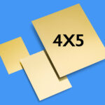 Zebra 4x5 Golden Tintype Plates (Pack of 10)