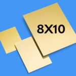 Zebra 8x10 Golden Tintype Plates (Pack of 5)