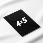 Zebra Raw Black Glass Plates 4×5 (Pack of 10)