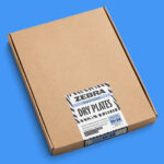 Zebra 11x14 Black Glass Dry Plates