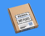 Zebra 5x7 Black Glass Dry Plates